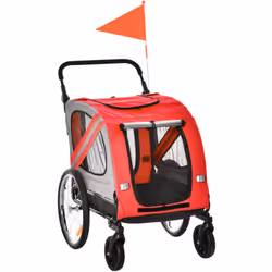 Descrizione: Rimorchio per bici o passeggino per cani? Questo prodotto PawHut è entrambi! Perfetto per uscire con i tuoi picc ...