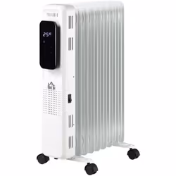 Descrizione: Riscalda al meglio ogni stanza con il radiatore a olio HOMCOM. Questo termosifone elettrico a 9 elementi è perfe ...