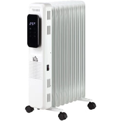 Homcom - Termosifone Elettrico a Olio 3 Livelli di Riscaldamento 9 Elementi Timer