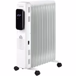 Descrizione: Riscalda al meglio ogni stanza con il radiatore a olio HOMCOM. Questo termosifone elettrico a 9 elementi è perfe ...