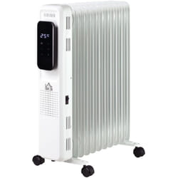 Homcom - Termosifone Elettrico a Olio 11 Elementi 3 Livelli di Riscaldamento Timer