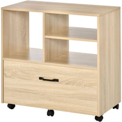 Mobile Porta Stampante Multiuso per Ufficio in Legno 77x40x73cm Legno - Vinsetto