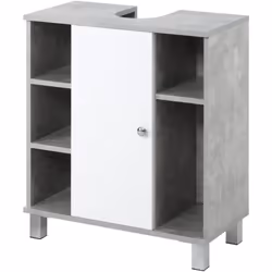 Descrizione: Crea spazio extra nel tuo bagno con questo mobile sottolavabo Kleankin. Grazie al suo design moderno e ai colori ...