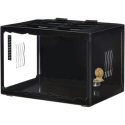 PawHut Terrario per Tartarughe di Terra, 60x40x40.5cm, Nero