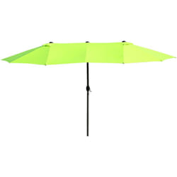 Outsunny - Ombrellone da Giardino Doppio con Apertura a Manovella verde