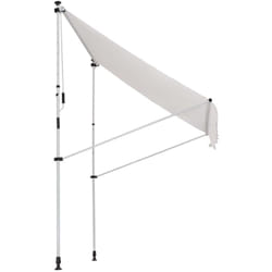 Tenda da Sole 2x1.5m con Telaio Telescopico e Manovella, Bianco - Outsunny