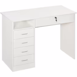 Descrizione: Non hai abbastanza spazio per tenere in ordine libri, quaderni e matite? Con questa scrivania da camera HOMCOM a ...
