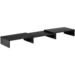 Vinsetto - Mobile Porta tv Moderno in mdf con Lunghezza e Angolo Regolabile Nero