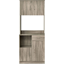Credenza Moderna per Sala da Pranzo o Cucina in Legno Grigio 71x41x178cm - Homcom