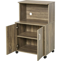 Mobile Cucina Multiuso con Armadietto 60.4x40.3x97cm Grigio - Homcom