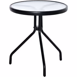 Descrizione: Un arredo versatile e dallo stile minimalista, questo tavolino da esterno rotondo Outsunny aggiunge un tocco chi ...