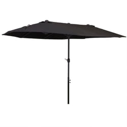 Ombrellone da Giardino Doppio con Apertura a Manovella - Outsunny