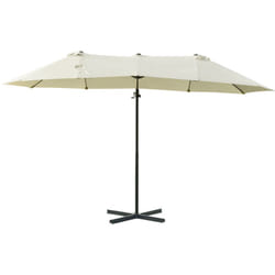 Outsunny - Ombrellone Doppio Poliestere Anti-UV Impermeabile