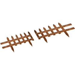 Outsunny - Staccionata in Legno 12 Pezzi Altezza 34cm per Giardino