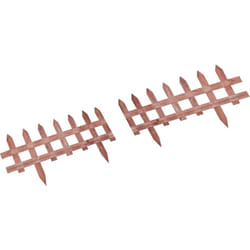 Outsunny - Staccionata in Legno 12 Pezzi Altezza 34cm per Giardino
