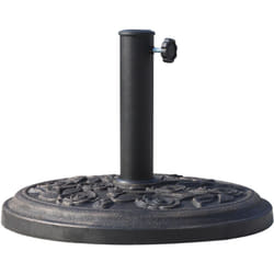 Outsunny - Base per Ombrellone 9kg in Resina a Motivi Floreali Bronzo