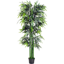 Outsunny Pianta di Bambù Artificiale da 180cm Decorazione per Casa e Ufficio