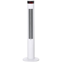 HOMCOM Ventilatore a Colonna con Telecomando Pannello LED 3 Velocità 4 Modalità