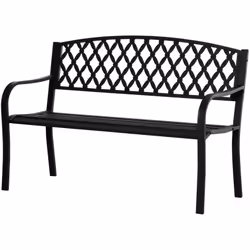 Descrizione: Goditi un bel pomeriggio di relax nei tuoi spazi aperti con questa panchina da giardino Outsunny! Realizzata in  ...