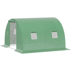 Serra a Tunnel per Orto 3x3x2m con Copertura in pe e Finestre - Outsunny