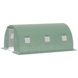 Serra a Tunnel per Orto 4.5x3x2m con Copertura in pe e Finestre - Outsunny