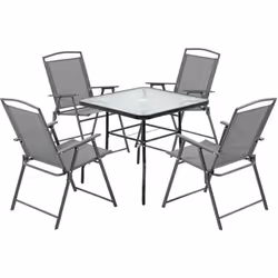 Descrizione: Lascia che questo set tavolo e sedie da giardino Outsunny sia il tuo elemento in più per le tue attività e il tu ...