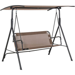 Dondolo da Giardino 2 Posti con Tettuccio Parasole Regolabile - Outsunny