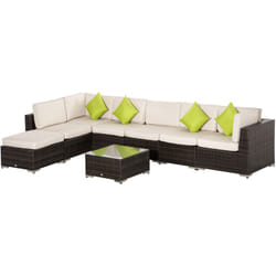 Outsunny - Mobili da Giardino Salotto da Giardino Componibile Set 8 Pz
