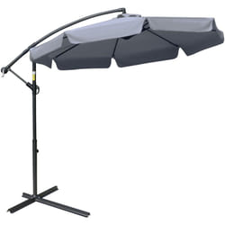 Ombrellone da Giardino a Braccio Inclinabile con Apertura 2.7x2.7 m - Outsunny