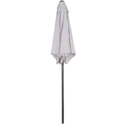 Ombrellone da Giardino con Palo Centrale Ø196 cm Grigio Chiaro - Outsunny