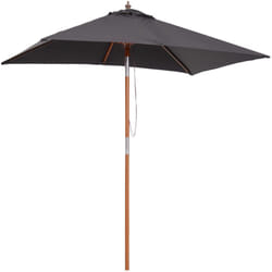 Ombrellone da Giardino Inclinabile 2x1.5m 6 Stecche e Palo - Outsunny