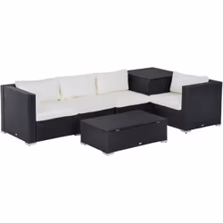 Descrizione: Questo set mobile da giardino in rattan Outsunny è un'ottima aggiunta al tuo giardino, cortile o patio. Il salot ...