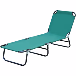 Descrizione: Vuoi portare il comfort in giro con te? Il lettino da giardino Outsunny ti permetterà di prendere il sole in spi ...
