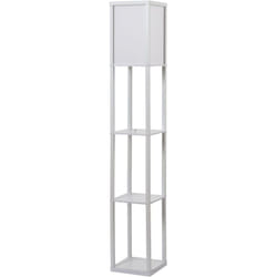 Homcom - Lampada Moderna Potenza 40W Attacco E27 3 Mensole Integrate 26x26x160cm