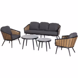 Descrizione: Il design semplice ma elegante di questo set mobile da giardino Outsunny renderà unici i tuoi spazi all'aperto. ...