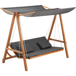 Outsunny - Dondolo da Giardino 2 in 1 Convertibile in Letto Matrimoniale