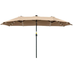 Ombrellone da Giardino 4.5m con 48 Luci led a Energia - Outsunny
