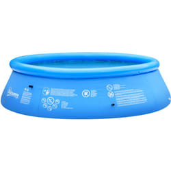 Outsunny - Piscina Gonfiabile da Giardino 3-4 Persone con pvc a 3 Strati
