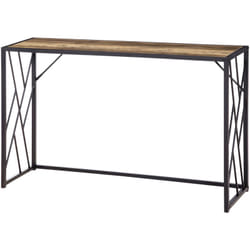 Mobile Consolle Vintage Stile Industriale 120x35x75cm in Acciaio e Legno - Homcom