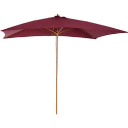 Outsunny Ombrellone 2x3 da Giardino con Copertura in Poliestere Bordeaux