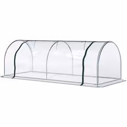 Descrizione: Questa serra portatile Outsunny è formata da uno spesso rivestimento in plastica e da un telaio in acciaio verni ...