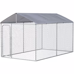 Descrizione: Il tuo cane potrà godersi lo spazio esterno in sicurezza con questo box per cani PawHut! Questo recinto per cani ...