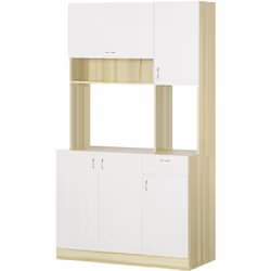 Descrizione: Hai bisogno di più spazio in cucina? Questo mobile buffet è qui per aiutarti. Questo credenza moderna presenta u ...