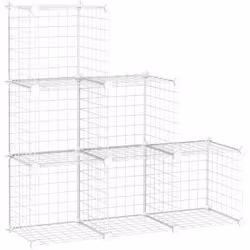 Descrizione: Fai ordine in casa in modo efficiente con questo mobile armadietto in plastica HOMCOM a cubi. I cubi possono ess ...
