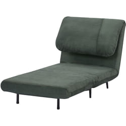 Homcom - Poltrona Letto Singolo 2 in 1 Schienale Regolabile su 3 Livelli