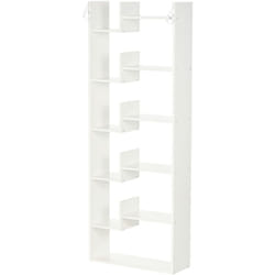 Mobile Libreria 11 Scaffali Aperti 6 Livelli in mdf e Truciolato Bianco - Homcom