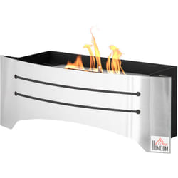Homcom - Camino a Bioetanolo in Metallo Serbatoio 1.5L Copertura 25m² Argento