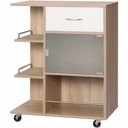 Descrizione: Alla tua cucina manca qualcosa? Il carrello da cucina HOMCOM è quello che serve per tenere in ordine e dare un t ...