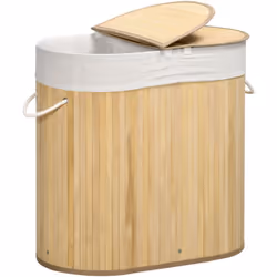 Descrizione: Trova il posto per i tuoi indumenti sporchi con questo cesto portabiancheria HOMCOM. La grande capacità di 100 l ...