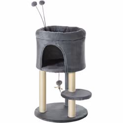 Descrizione: L'albero tiragraffi per gatti in legno PawHut è il regalo perfetto per gatti adulti e gattini. Ha un design mult ...